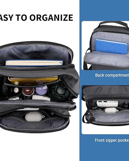 WITZMAN Crossbody Bags for Men Travel Shoulder Bag Lightweight Man Purse Small Casual Messenger Bag for Work Traveling