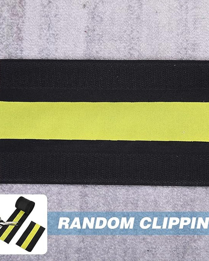 WILLBOND Carpet Cord Cover Cable Protector Floor Cover Cable Protector Management Only for Commercial Office Carpet(39.37 ft,Black and Yellow)