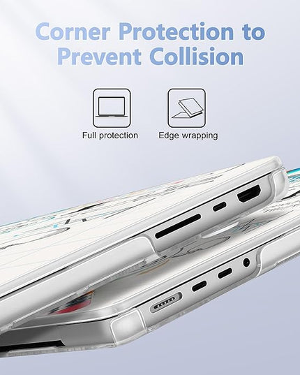 May Chen Case for MacBook Pro 14 inch, Models A2442 A2779 A2918 A2992 A3401 A3185 A3112 A3434, M1 M2 M3 M4 M5 Chip (2021-2025 Release), Plastic Hard Shell Case with Keyboard Cover, Creative lamp