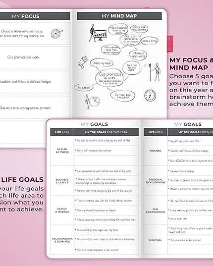 Clever Fox Planner – Undated Weekly & Monthly Planner for Productivity, Time Management & Goals – Organizer Journal – A5 (Hot Pink)