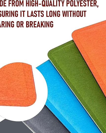 Desk Divider Panel, 34.6" x 11.8", Orange – Clamp-On with 2 T-Clips, Soundproof Noise Reducing Privacy Screen for Office or Home Desk, High Quality Polyester