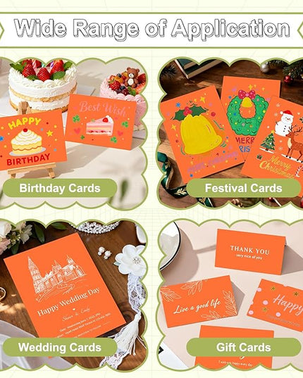 120 Sheets Cardstock 8.5x11, 65lb Orange Red Card Stock, Construction Paper, 180gsm Thick Printer Paper for Printing, Painting, Card Making, Kids School Supplies,Party Decorations