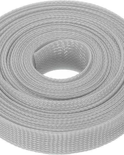 uxcell Expandable Sleeving, 1-inch 25ft Cable Sleeve, Gray