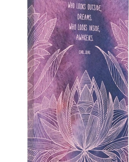 Compendium Softcover Journal – “Who looks outside, dreams. Who looks inside, awakens.”— A Write Now Journal with 128 Lined Pages, 5"W x 8"H