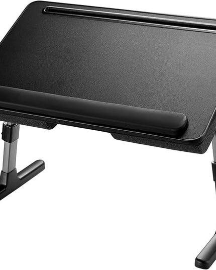 HUANUO Laptop Bed Desk, Laptop Tray Computer Lap Desk for Bed Couch Sofa Floor, Bed Tray for Working, Eating, Foldable Lap Stand Table with Height Adjustment & 35° Adjustable Tilt Angle, HNLD19