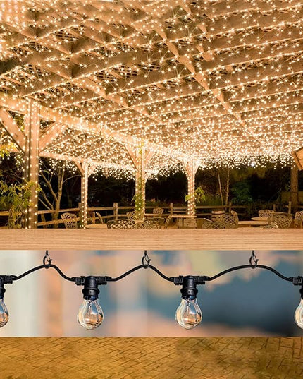 96 PCS Q-Hanger Hooks, Screw Hooks for Outdoor String Lights, Safety Buckle Design Cup Eye Hook for Hanging Christmas Lights, Plants, Mounted on Wall Ceiling, Include 1 Wing Nut Driver, Black