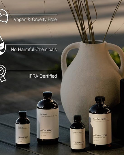 AromaTech Leather & Tobacco Aroma Oil for Scent Diffuser - 10 Milliliter