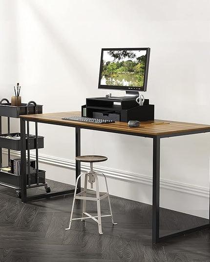 SHW Mission 48-Inch Home Office Computer Desk, Walnut