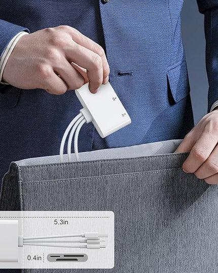XD Card Reader, SD Card Reader for iPhone, 3 in 1 SD/TF/XD Picture Reader for Lightning/USB C/USB A Device, Lightning+USB A+USB C xd Picture Card Adapter for iPhone 16/15/14/13/iPad/PC/Android