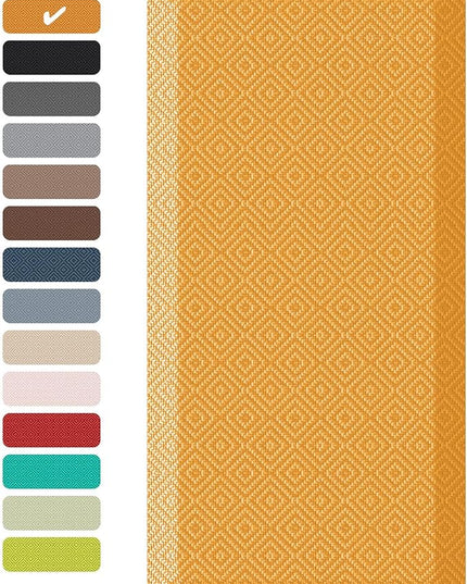 Ophanie Kitchen mats for Floor, 3/4 inch Thick, Kitchen Rugs, 20''x48'' Anti Fatigue Standing Cushioned Mat, Waterproof,Comfort Ergonomic mat for Office, Home, Sink, Orange Non-Slip Bottom