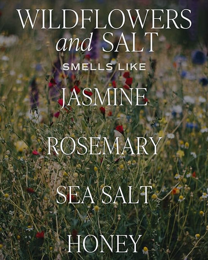 Sweet Water Decor Wildflowers and Salt Reed Diffuser – Room Decor Aesthetic with Long-Lasting Premium Fragrance of French Lavender, Lime, Sage, Dill, Patchouli for 4 Months – Ideal for Home Decor