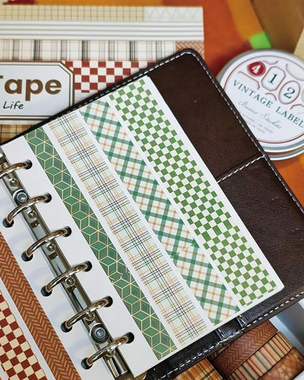 Bomichi Washi Tape, 42 Rolls Aesthetic Colored Decorative Cute Scrapbook Tape for Scrapbooking Supplies Journaling Craft Junk Journal