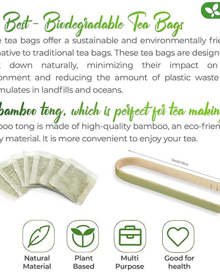 FreshDrinkUS, Premium 75 Parsley Leaf Tea Bags, 100% Natural & Pure from Parsley Leaves. Loose Leaf Parsley Herbal Tea. Made with Natural Material Tea Bags. No Sugar, No Caffeine, No Gluten, Vegan.