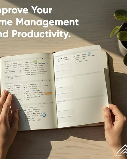 Dated, 2026 Planner, 5.8” x 8.3” - The #1 Productivity Planner to Achieve Your 2026 Goals - Planner 2026-2027 by PRODUCTIVITY STORE (A5, BROWN)