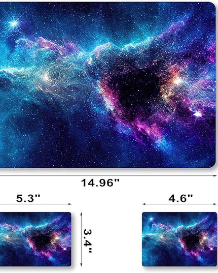Laptop Skin Sticker Decal Cover, 11.6”12" 13" 13.3" 14" 15" 15.4" 15.6" Laptop Netbook Skin Sticker Cover Art Notebook Protector (2 Wrist Pad Included), Removable Reusable, Easy to Apply, Galaxy Space