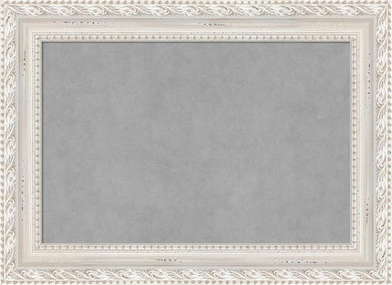 Amanti Art White Framed Magnetic Board 22x30 Medium Vision Board for use with Magnets, 100% Metal Sheet to Display Items as Office Decor or for Home Organization in mudroom, Kitchen or Kids Room