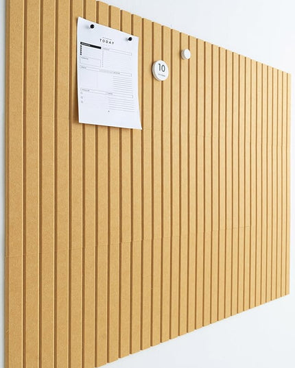 Large Bulletin Board 48"x36" - Office Wall Organizer to Replace your Old Cork Boards for Walls for Office Decor -12-pack Felt Wall Panels to Use in Home Office Decor, Classroom Decor (Mustard)
