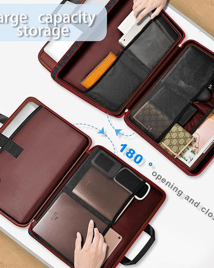ZINZ Laptop Case 15 15.6 16 inch Sleeve, Expandable Computer Hand Bag with Multi-pockets Compatible with MacBook Pro 16 inch M4/M3/M2/M1, MacBook Air/Pro 15 inch and 15-16 inch Notebooks，B01RD01