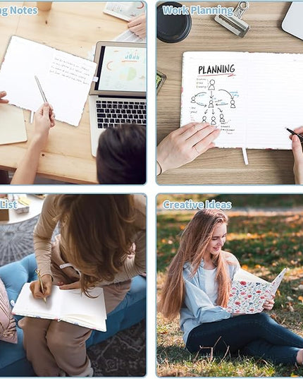 160 Pages Lined Journal Notebook, 5.71" X 8.27" Writing & Journaling Hardcover Executive Notebooks for Student Worker Women Men Notepads Journals for Writing Travel & Organization, Floral