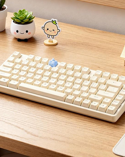 Artisan Keycaps, Cute Cat Custom Key Caps for MX Mechanical Keyboard, Resin Handmade 1U Replacement for Esc Arrow Keys (Blue cat)