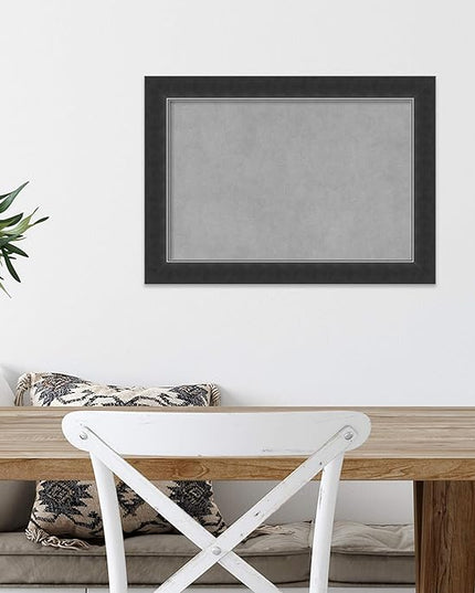 Amanti Art Black Framed Magnetic Board 15x21 Small Vision Board for use with Magnets, 100% Metal Sheet to Display Items as Office Decor or for Home Organization in mudroom, Kitchen or Kids Room