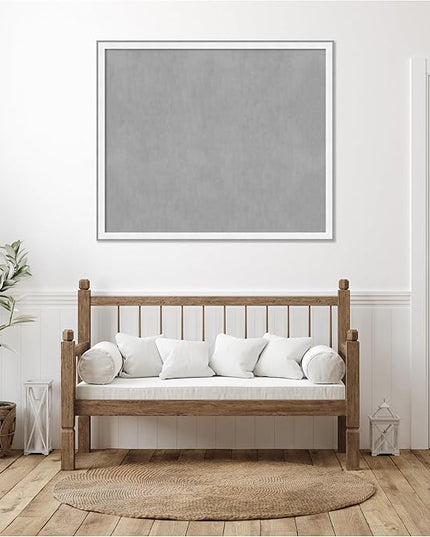 Amanti Art White Framed Magnetic Board 43x51 Oversize Vision Board for use with Magnets, 100% Metal Sheet to Display Items as Office Decor or for Home Organization in mudroom, Kitchen or Kids Room