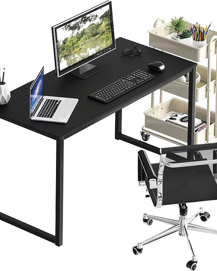 SHW Mission 32-Inch Home Office Computer Desk, Black