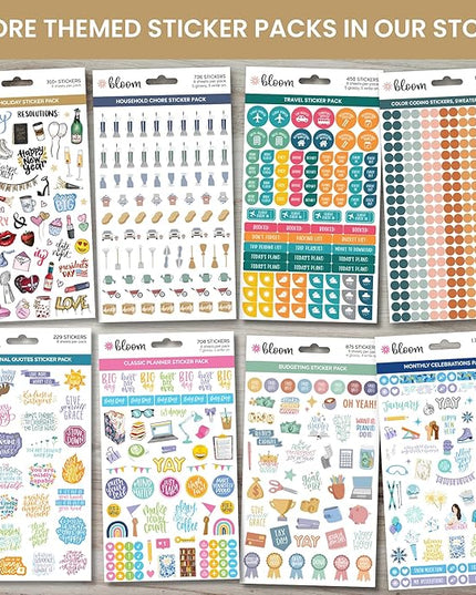 bloom daily planners Female Empowerment Planner Stickers - Variety Pack for Planning, Decorating, & Scrapbooking - 6 Sheets / 205 Girl Power Themed Stickers