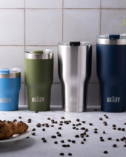 Beast 10 oz Tumbler Stainless Steel Vacuum Insulated Coffee Ice Cup Double Wall Travel Flask (Stormy Sky)