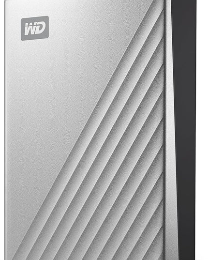 WD 6TB My Passport Ultra for Mac Silver, Portable External Hard Drive, Backup Software with Defense Against ransomware, and Password Protection, USB-C and USB 3.1 - WDBGKC0060BSL-WESN