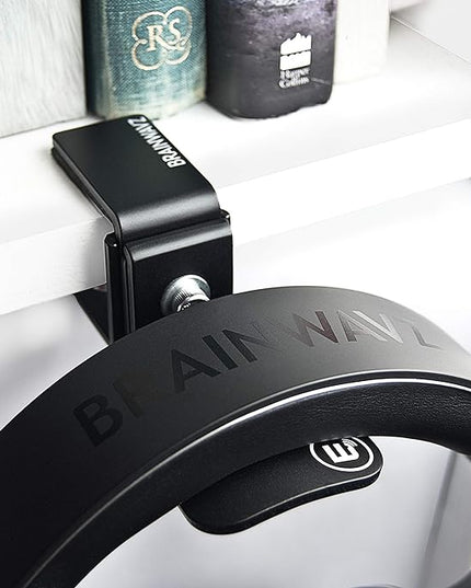 BRAINWAVZ Hengja - The Desk Headphone Stand Hanger Mount, All Metal, Rotatable Mount, PC & Gaming Headset Holder