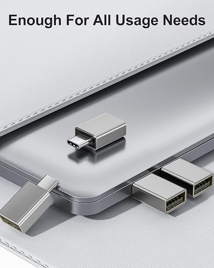 Elebase USB C Adapter for New iPhone 17 16 4Pack,USBC Male to USB 3.0 Female Adapter,Type C Thunderbolt 4 OTG Converter for Receivers Dongles,Hard Disk,Printers,Camera,Tablet,Laptop,Microsoft Surface