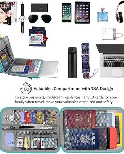 ZINZ 12.3-13 Inch Travel Laptop Shoulder Bag with Expandable Compartment and Valuables Compartment -Gray-Blue edge