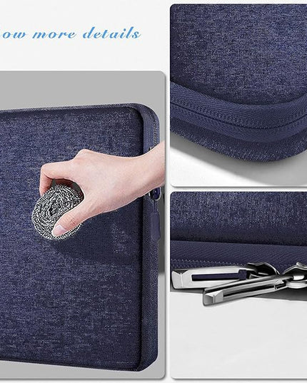Slim Laptop Case 13.3 14 inch Sleeve, Rainproof & Shockproof Carrying Case for Notebooks Compatible with MacBook Pro 14" and All Models 13.3" MacBook Air/Pro, Most Popular 13"-14" PC,Blue