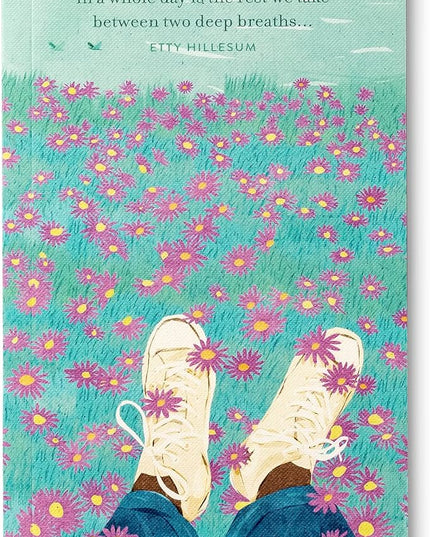 Compendium Softcover Journal - Sometimes the most important thing in a whole day is the rest we take between two deep breaths... – A Write Now Journal with 128 Lined Pages, 5”W x 8”H