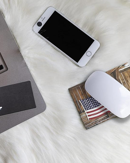 Adhesive Mouse Pad - Peel and Sticks to Any Surface - Easy Stick On Mouse Pad, Sticky for Any Surface - Excellent Tracking - USA Heartland
