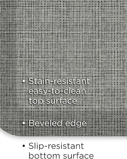 NewLife by GelPro Ergo-Foam Cushioned Anti-Fatigue Standing Kitchen Floor Mat, Padded Stain-Resistant, Waterproof, Non-Slip Comfort Padded Desk/Office Mat - 20" x 72", Patina Grey