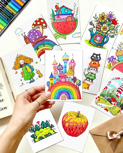 TBC The Best Crafts Dual Markers Brush Pens Set, 120 Art Markers Christmas Gifts for Adult Book Cards Drawing Craft Kit Teacher Office Supplies (120 Colors)