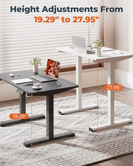 Small Adjustable Stand Up Desk for Children,One-Piece Standing Desk 31.5 x 19.7 Inch, Home Office Desk Computer Workstation, White