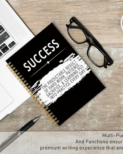 Success Quotes Inspirational Notebook Journal, Motivational Office Notebooks for Work, Inspirational Gifts for Women Men, Office Gifts for Coworkers, Hardcover Spiral Notebook 5.5x8.3