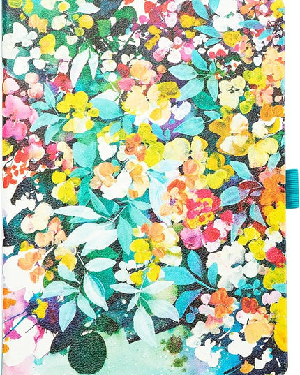 Happy Planner Book-Bound Dot-Lined Journal, Hardcover Journal for School or Office with Thick 100 GSM Paper, Serene Garden, 80 Pages, 5.75" x 8.25"