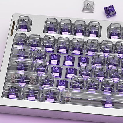 Outemu Violet Pro Keyboard Switch with Dustproof Stem for Mechanical Gaming Keyboard,5-Pin 40gf Tactile Pre-Lubed Switches(90Pcs)