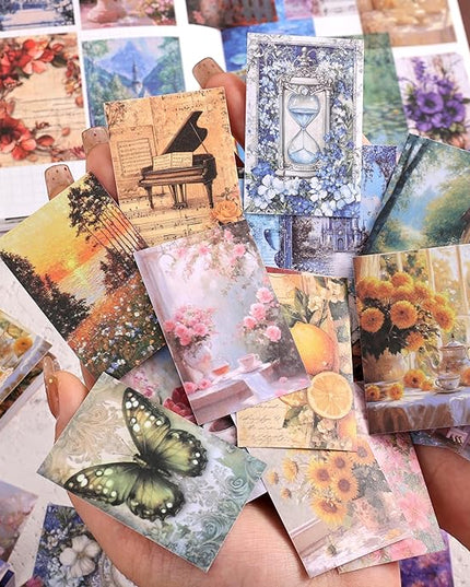 6 Sets 300 Pcs Washi Stickers Set Colorful Dreams Sticker Book for Journaling, DIY Decorative Paper Sticker Decals for Bullet Journal Art Scrapbooking Diary Card Craft Gift Album Notebook Stationery