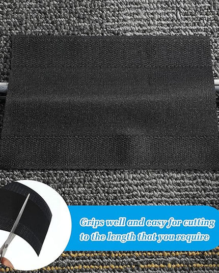 WILLBOND Carpet Cord Cover Cable Protector Floor Cover Cable Protector Management Only for Commercial Office Carpet(29.53 ft,Black)