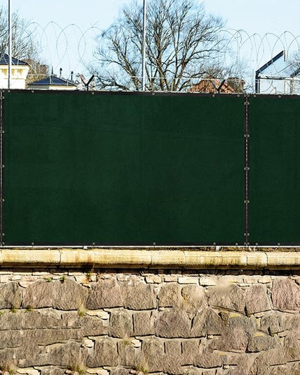 Windscreen4less 6'x25' Green Privacy Fence Screen Heavy Duty Fence Screening Cover Backyard Dog Garden Patio Chain Link Privacy Screen