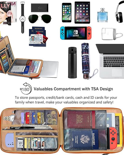 ZINZ 12.3-13 Inch Travel Laptop Shoulder Bag with Expandable Compartment and Valuables Compartment -Gray-Orange edge