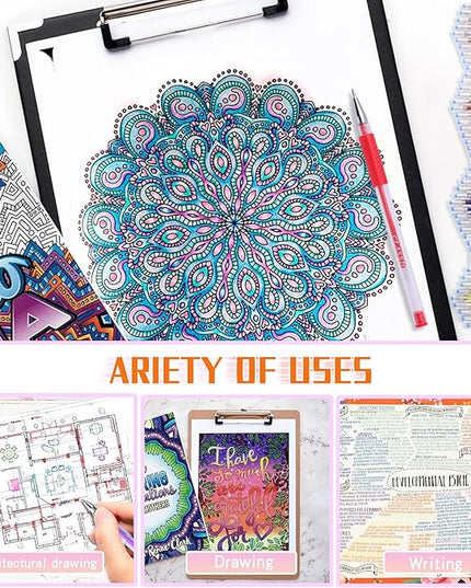 200 Colors Gel Pen Ink Refills, Glitter Neon Gel Ink Pens Refills Replace Cartridges for Adult Coloring Books Journaling Women Gifts, No Repeats