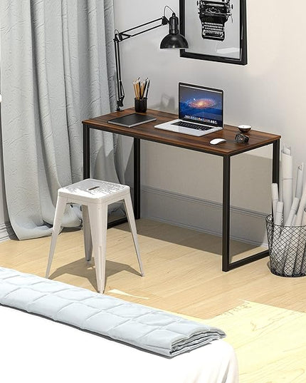 SHW Mission 32-Inch Home Office Computer Desk, Walnut