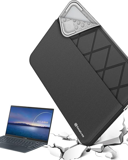 Smatree Laptop Sleeve for 14.5 inch ASUS Zenbook Pro 14 OLED UX6404, Case with Accessory Pocket, YKK Zipper, Patented Super-Corner Design (E466)