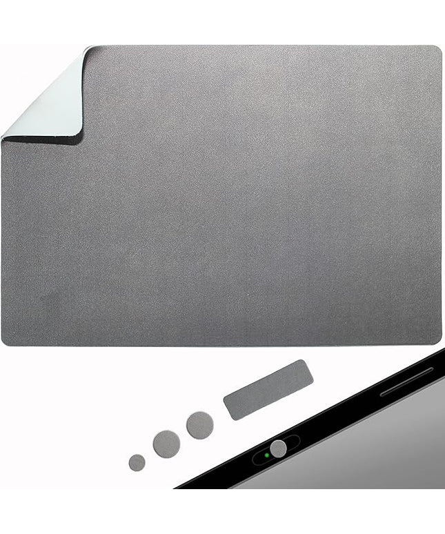 Travel Large Mouse Pad - Adhesive Bottom - Peel and Sticks to Any Surface - Portable (XL -Blank- Gray)